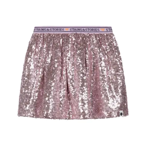 Stains & Stories - Jupe à paillettes - Lila - Fille  