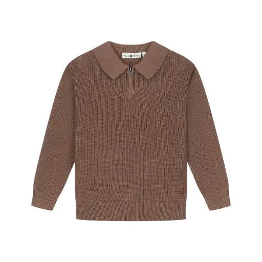 Stains & Stories - Pull Tricot avec col - Earth - Garçon 