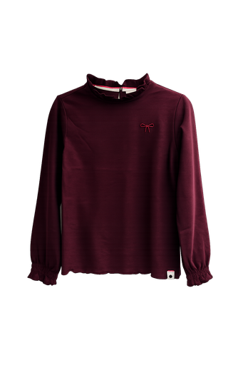 Stains & Stories - T-shirt à manches longues Fille - Wine Red