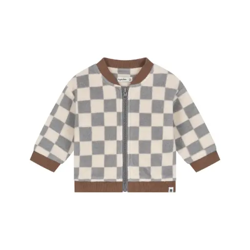Babyface - Gilet Zippé Damier - Steel - Garçon 