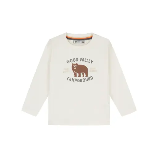 Babyface - T-shirt à manches longues Ours - Bone - Garçon 