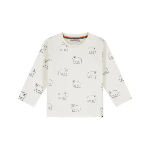 Babyface - T-shirt à manches longues Ours - Bone - Garçon   