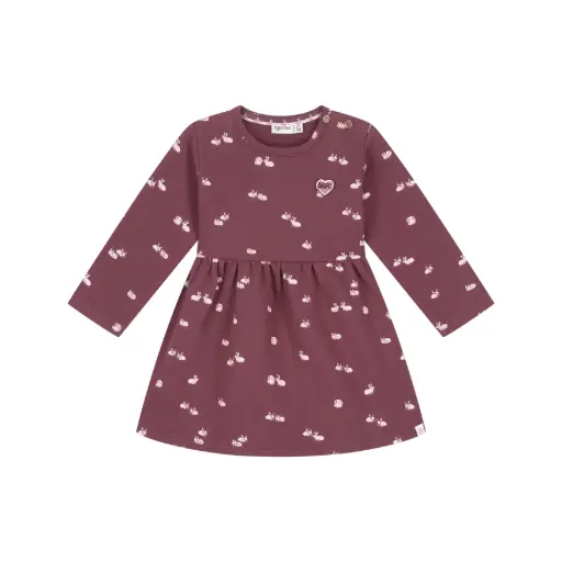 Babyface - Robe lapins - Bordeau - Fille  