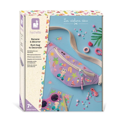 Janod - Sac Banane Mauve à Décorer [J09120]