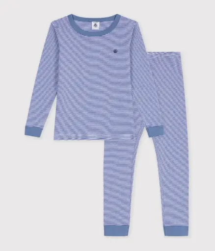 Petit Bateau - Pyjama très ajusté enfant en coton à rayures