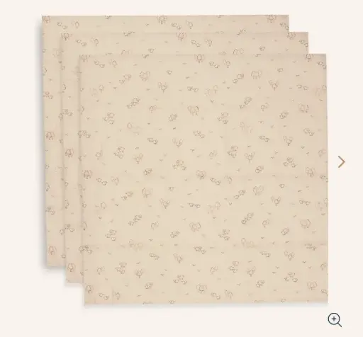 JOLLEIN - Lange Gaze de Coton 70x70cm - Woolly [535-851-68199]