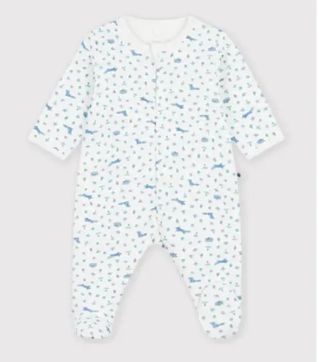 Petit Bateau - Pyjama bébé en tubique imprimé renard