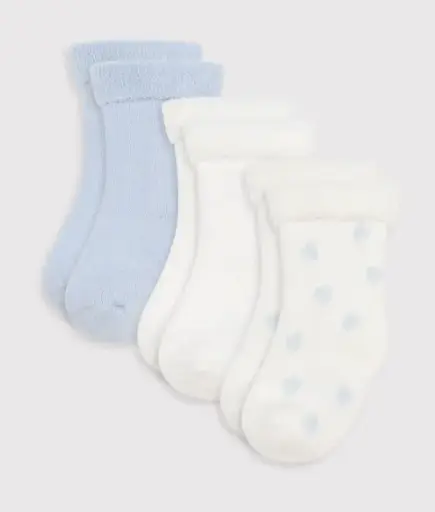 Petit Bateau - Lot de chaussettes naissance bébé mixte en coton éponge léger [A0DUN00000]