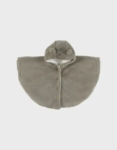 Noukie's - Poncho bébé - Groloudoux - Ultra doux - kaki