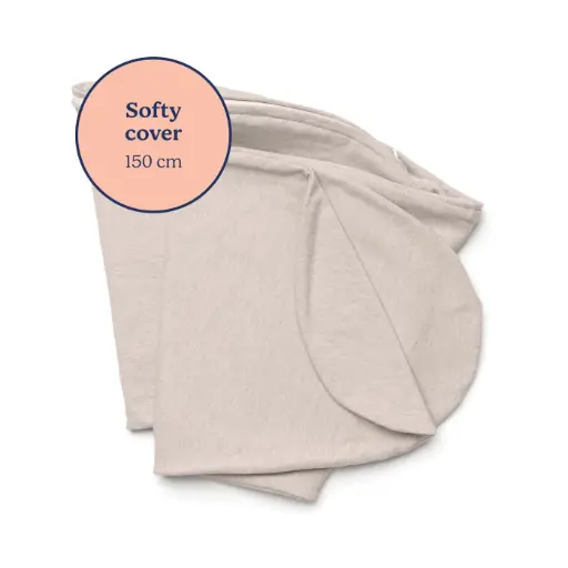 Doomoo - Housse pour Coussin d’Allaitement Softy - Tetra Jersey Sand