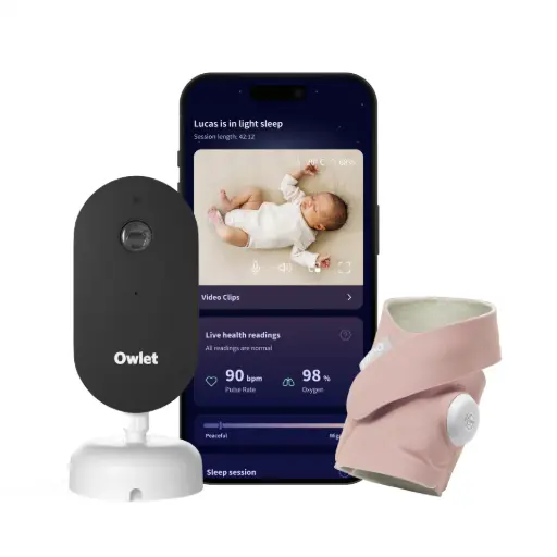 Owlet - Dream Sock & Cam Dream Sight - Dusty Rose [OW-DSDS-RO]