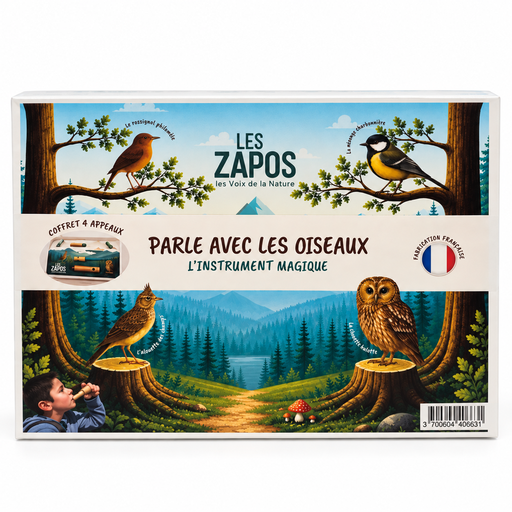 Les Zapos - Coffret 4 Appeaux « Parle avec les Oiseaux »