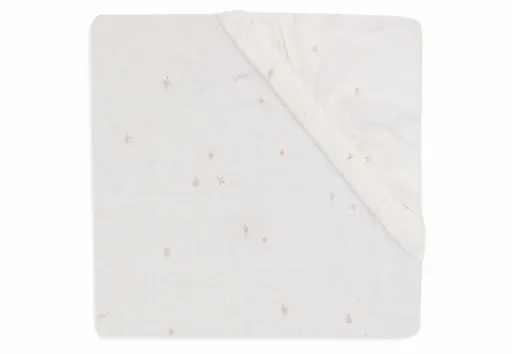 Jollein - Drap housse Jersey - 60x120 cm - Twinkling Wild Rose [511-507-67101]