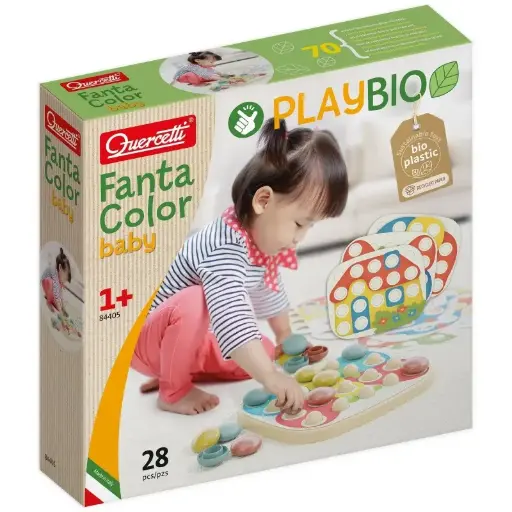 Quercetti - PlayBio - Bioplastique - Fantacolor Baby - 28 pièces [84405]