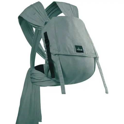 Neobulle - P'tit Evo - Porte bébé à nouer - Vert eucalyptus