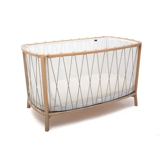 Charlie Crane - Lit Bébé KIMI avec Matelas Mousse - Hazelnut