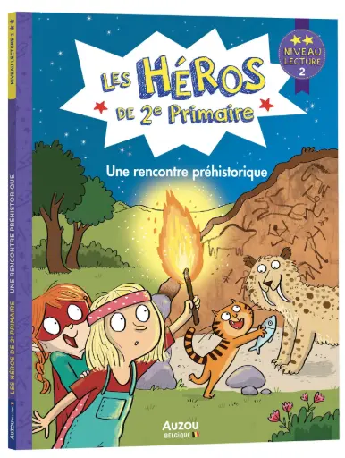 Auzou - Les héros de 2e primaire - Niveau 2 - Une rencontre préhistorique  [BE240008-1]