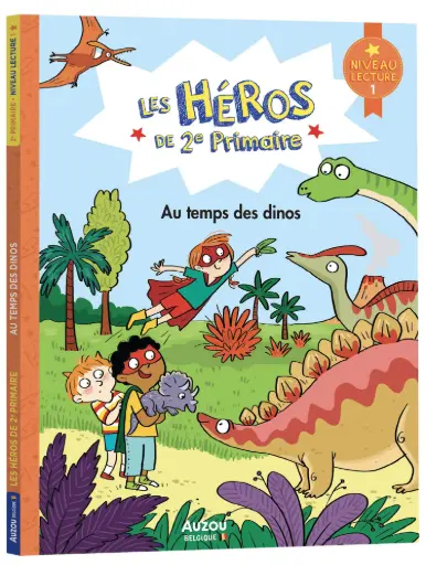 Auzou - Les héros de 2e primaire - Niveau 1 - Au temps des dinos  [BE230026-2]