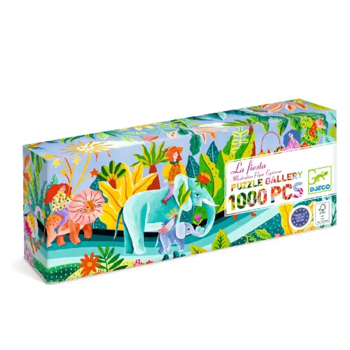 DJECO - Puzzle Gallery 1000 pcs - La Fiesta - 9 ans + [DJ07693]