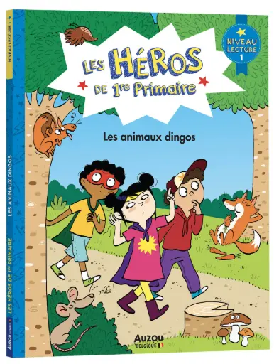 Auzou - Les héros de 1re primaire - Niveau 1 - Les animaux dingos  [BE220019-1]