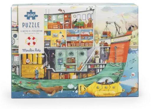 Moulin Roty - Puzzle le bateau de l'explorateur - 200 pièces  [712446]