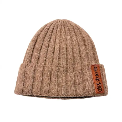 Rien que des Bêtises - Bonnet enfant en laine - Taupe