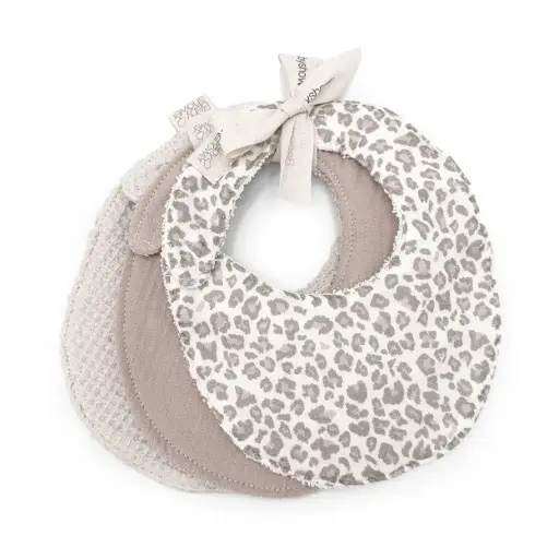 Babyshower - Lot de 3 bavoirs - Soft Print [P3BIPRT]