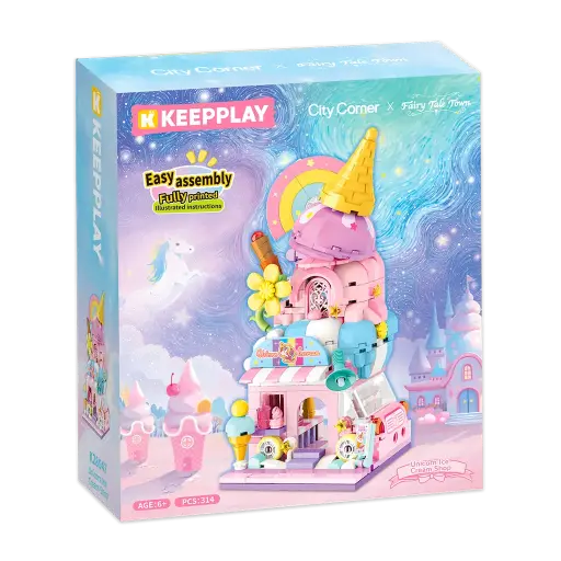 Geronimo - Keepplay - City corner -  Boutique de glaces licorne [03924]