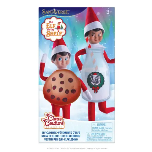 The elf on the shelf - Santaverse - Vêtement d'Elf - Lait et Biscuits [HL0526]