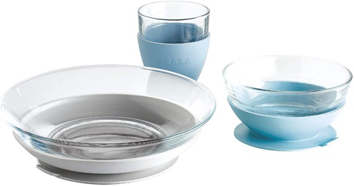 Béaba - Coffret Repas Verre Jungle - 3 pièces [913486]