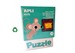Apli - Puzzle duo - Les animaux et leur nourriture