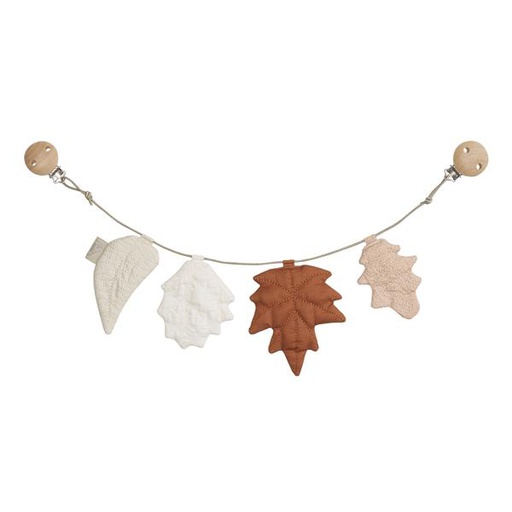 Cam Cam Copenhagen - Chaîne Poussette Feuilles - OCS Mix Caramel