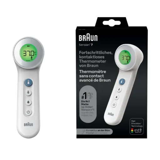 Braun - Thermomètre Frontal - Blanc - BNT 400