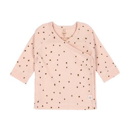 Lassig - T-Shirt Kimono - Pointillé Rose Poudré