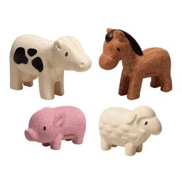 Plan Toys - Ensemble d'animaux de La Ferme - Dès 12 mois
