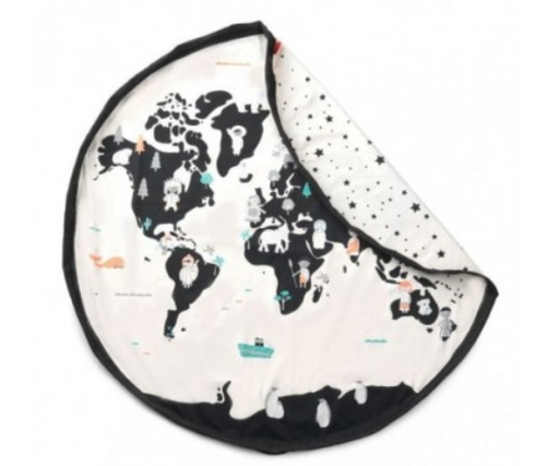 Play&Go - Tapis de Jeux/Sac de Rangement - Carte du Monde