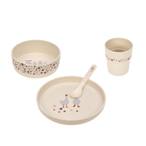 Lässig - Coffret Repas - Tiny Farmer - Mouton / Oie nature [1310062842]