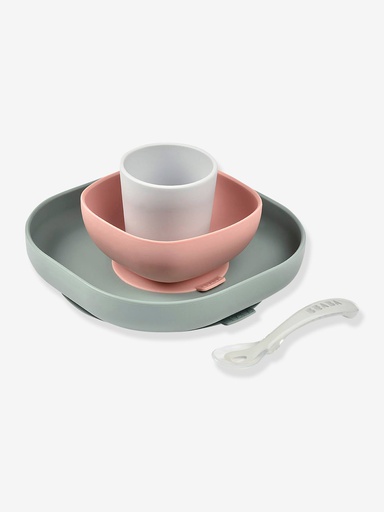 Béaba - Coffret repas en silicone - Eucalyptus [913605]