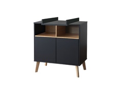 Pericles - Commode + plan à langer - Style black