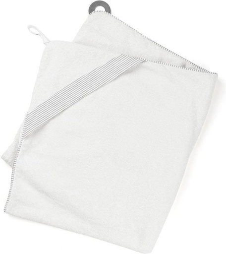 Doomoo - Cape de bain Dry'n Play - Blanc / Gris