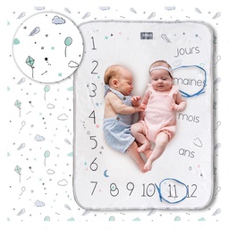 Snap the moment - Couverture étape bébé - Minty white