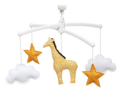 Pouce et Lina - Mobile musical - Girafe et nuages