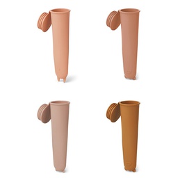 LIEWOOD - Pack de 4 sucettes glacées en silicone - Tuscany Rose / Multi Mix