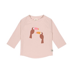 Lassig -  T-shirt anti-UV manches courtes enfants - Toucan rose poudré