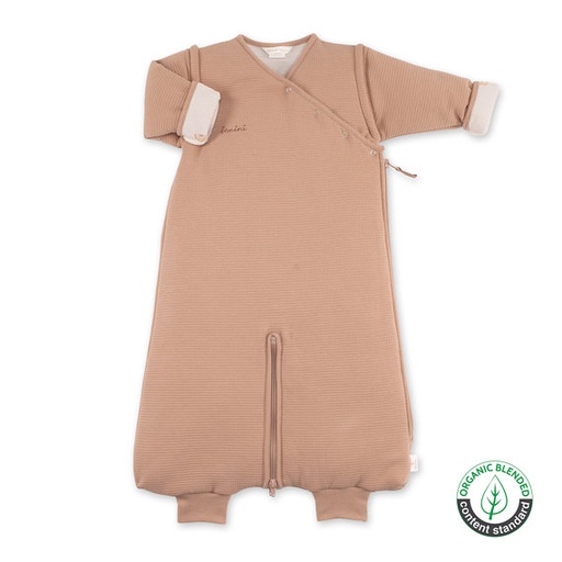 Bemini - Magic Bag – Pady Waffle + jersey bio Tog 2,5 - 4/12 mois - Macaron/Natural [155WAFLE85WU]