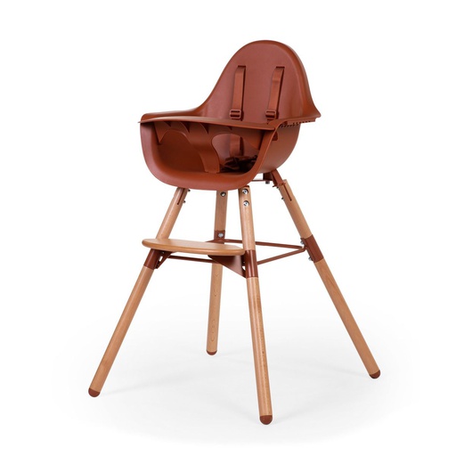 Childhome - Chaise haute - Evolu 2 - Naturel/Rouille [CHEVOCHRU]