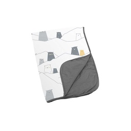 Doomoo - Couverture douce en coton organique - Dream Bear grey