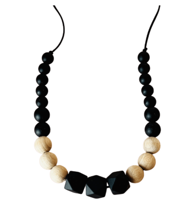 Baby Shell - Collier d'allaitement et de portage Moyen - Bo Aime Black