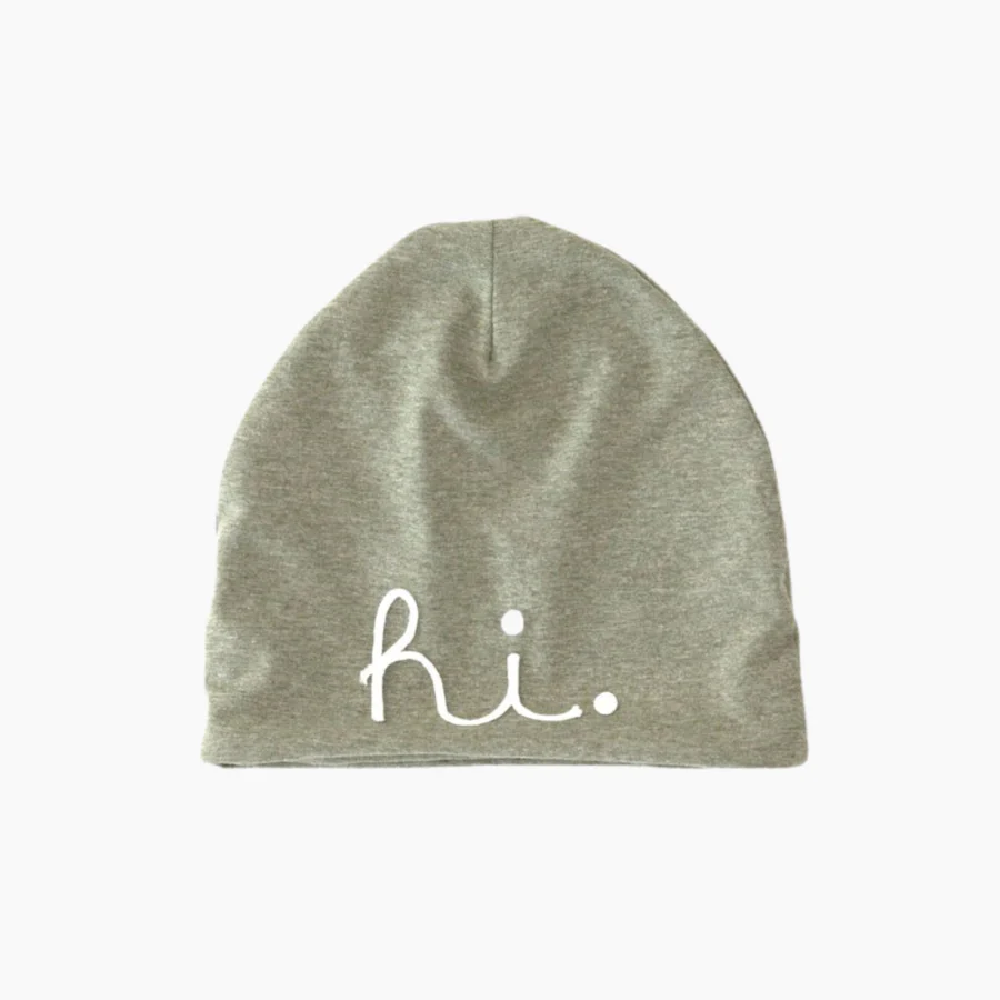 Aai Aai – Bonnet en coton – Vert olive chiné