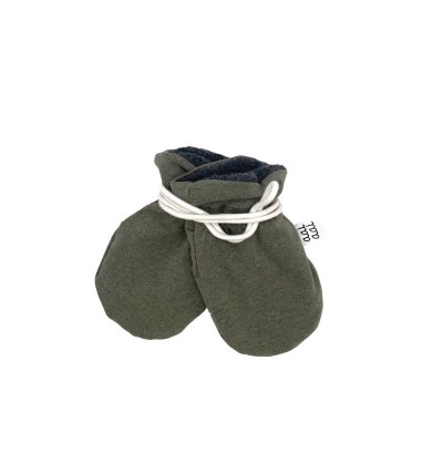 Aai Aai – Moufles en coton doublé – Kaki